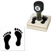 Voetafdruk Design Wooden Stamp Rubberstempel (Gestempeld)