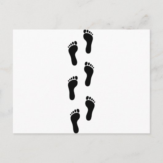 Voetafdruk - Feet Briefkaart (Voorkant)