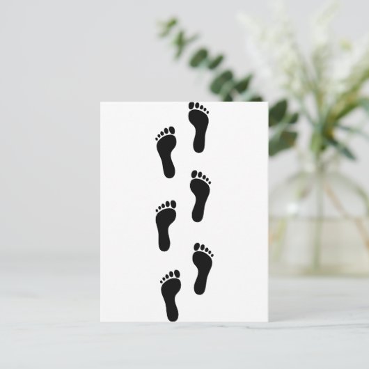 Voetafdruk - Feet Briefkaart (Staand voorkant)