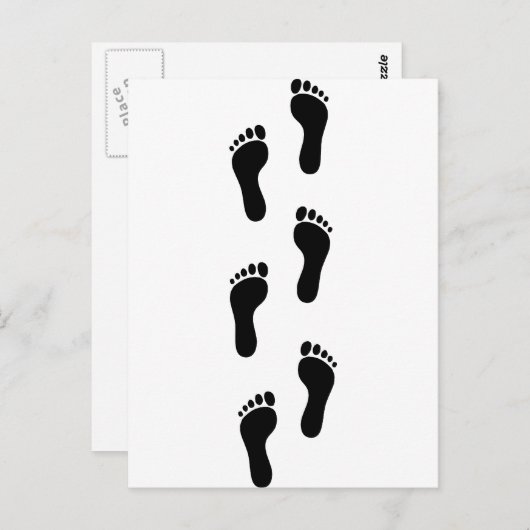 Voetafdruk - Feet Briefkaart (Voorkant / Achterkant)