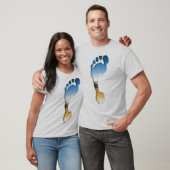 Voetafdruk in Crome T-shirt (Unisex)