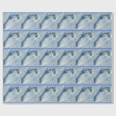 Voetafdruk in de zand cadeaupapier (Vlak)