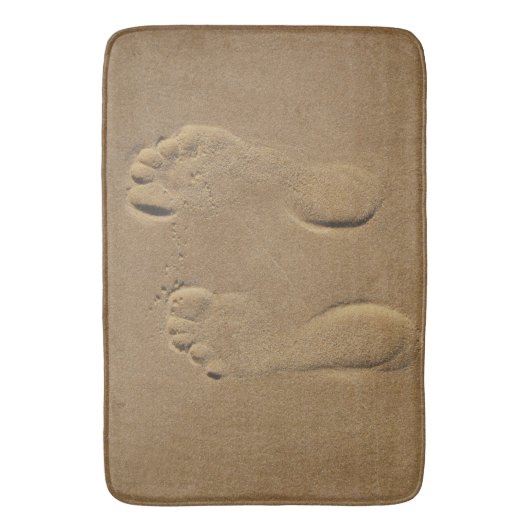 Voetafdruk in de zandbak badmat (Voorkant Verticaal)