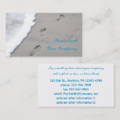 Voetafdruk in het Sand - business card - sjabloon Visitekaartje (Voorkant / Achterkant)