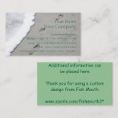 Voetafdruk in het Sand - business card - sjabloon Visitekaartje (Voorkant / Achterkant)