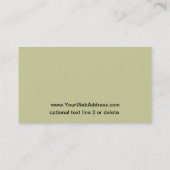 Voetafdruk in het zand Real Estate Visitekaartje (Achterkant)