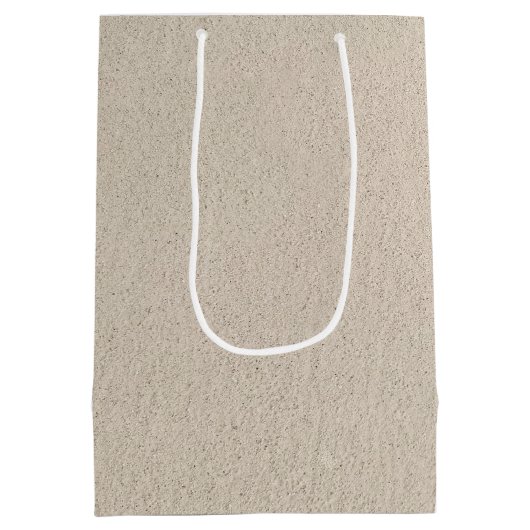 Voetafdruk in strandzand medium cadeauzakje (Achterkant)