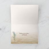 Voetafdruk in zand denken aan jou kaart (Binnen)