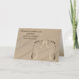 Voetafdruk in zand denken van je kaart