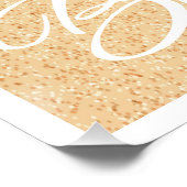 Voetafdruk in Zandthema Perfect Poster (Hoek)