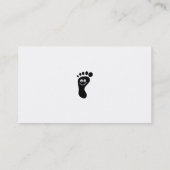 Voetafdruk, Jouw naam hier, Visitekaartje (Achterkant)