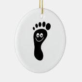 Voetafdruk Keramisch Ornament (Rechts)