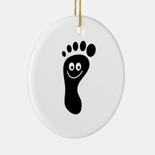 Voetafdruk Keramisch Ornament (Rechts)