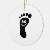 Voetafdruk Keramisch Ornament (Links)