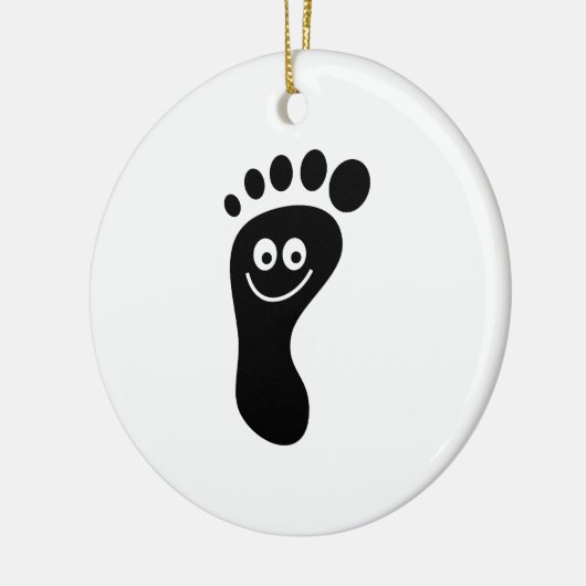 Voetafdruk Keramisch Ornament (Links)