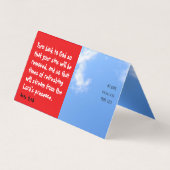 Voetafdruk kruisscripts weergeven visitekaartje (Achterkant)