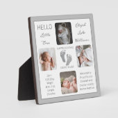 Voetafdruk meerdere foto's grijs fotoplaat (Voorkant)