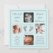 Voetafdruk Mint Birth Announounding van Mint Mint (Voorkant)