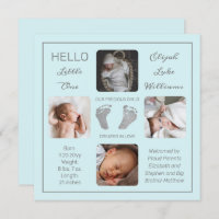 Voetafdruk Mint Birth Announounding van Mint Mint