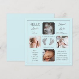 Voetafdruk Mint Birth Announounding van Mint Mint
