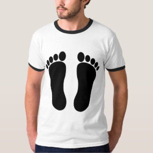 Voetafdruk op maat Mannen T-shirt