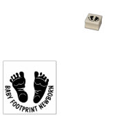 Voetafdruk Pasgeboren Baby Rubberstempel (Gestempeld)