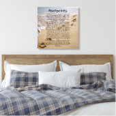 voetafdruk Prayer Biblical Sand Canvas Wall Art Afdruk (Insitu (Slaapkamer))