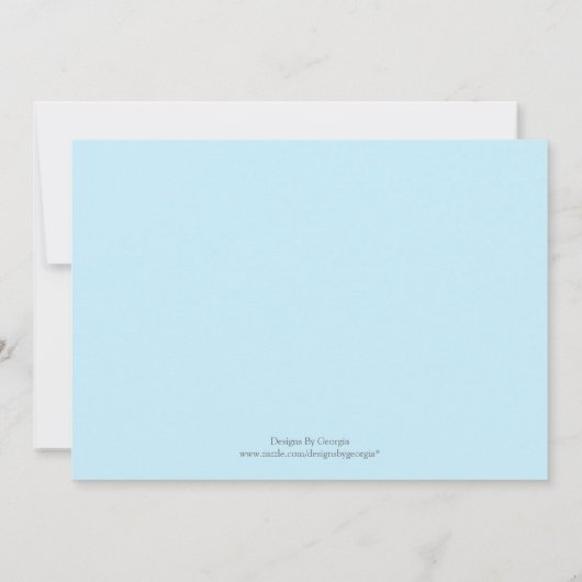 Voetafdruk Uitnodiging of Aankondiging (Achterkant)