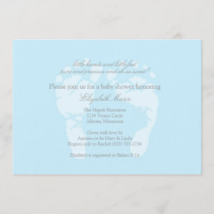 Voetafdruk Uitnodiging of Aankondiging