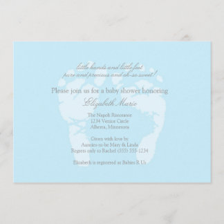 Voetafdruk Uitnodiging of Aankondiging