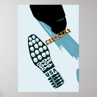 Voetafdruk van de dood poster