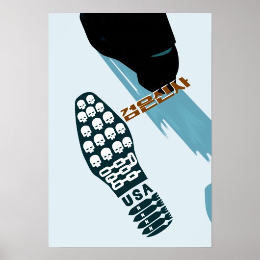 Voetafdruk van de dood poster (Voorkant)