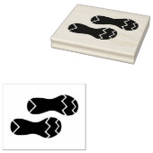 Voetafdruk van loopschoenen rubberstempel (Gestempeld)