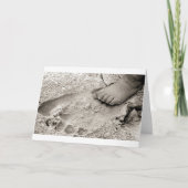 voetafdruk van papa kaart (Voorkant)