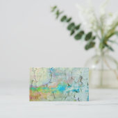 voetafdruk van verffoto's voor visitekaartjes (Staand voorkant)