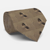 voetafdruk, voetafdruk, voetafdruk, voetafdruk, vo stropdas (Opgerold)