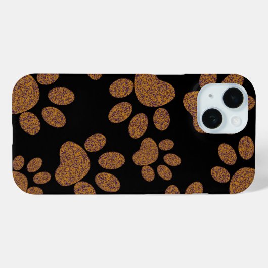 voetafdrukhond Case-Mate iPhone case (Achterkant (horizontaal))