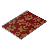 voetafdrukhond notitieboek (Linkerzijde)