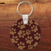 voetafdrukhond sleutelhanger (Voorkant)