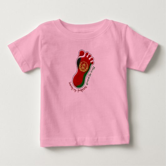 Voetafdrukken AFG Baby T-shirt (Voorkant)