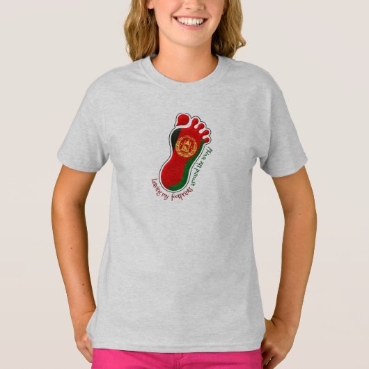 Voetafdrukken AFG Kinder T-shirt (Voorkant)