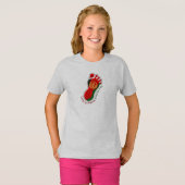 Voetafdrukken AFG Kinder T-shirt (Voorkant volledig)