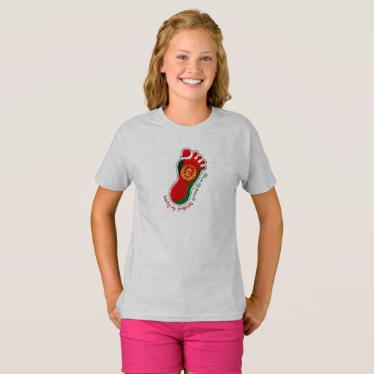 Voetafdrukken AFG Kinder T-shirt (Voorkant volledig)