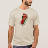 Voetafdrukken AFG volwassen T-shirt (Voorkant)