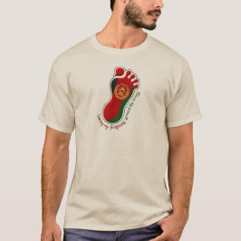 Voetafdrukken AFG volwassen T-shirt