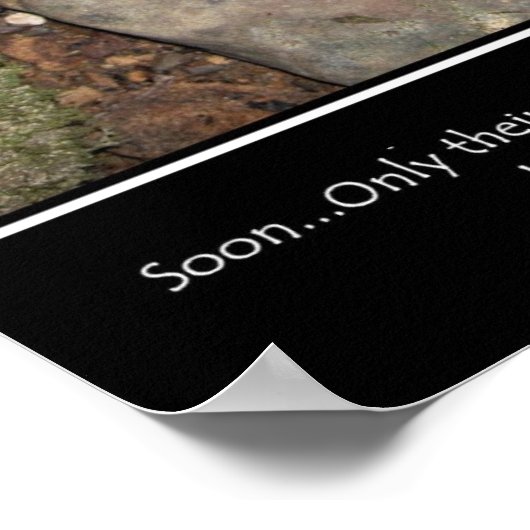 Voetafdrukken blijven Poster (Hoek)