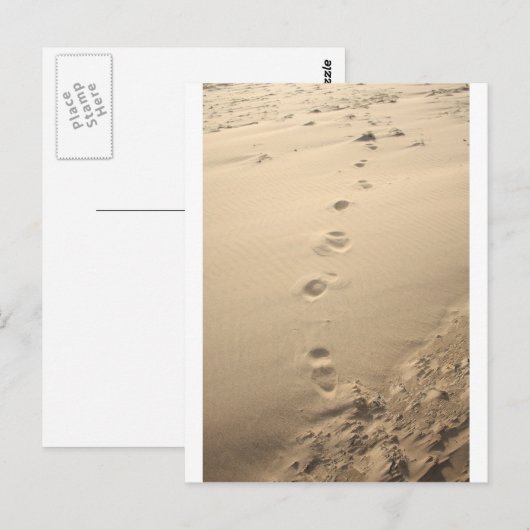 Voetafdrukken Briefkaart (Voorkant / Achterkant)