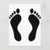 voetafdrukken briefkaart (Voorkant)