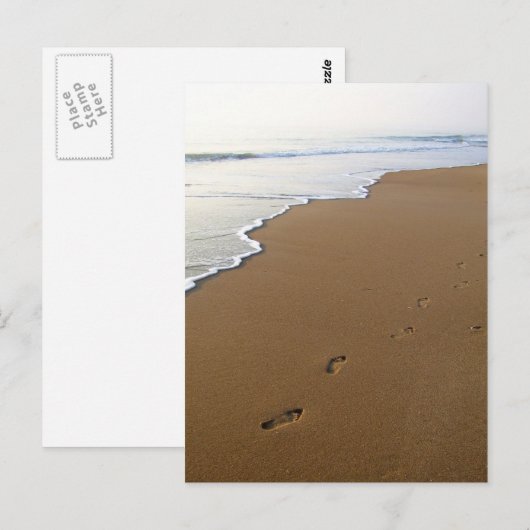 Voetafdrukken Briefkaart (Voorkant / Achterkant)