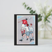  voetafdrukken briefkaart (Staand voorkant)